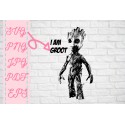 Baby Groot Guardians of the Galaxy inspired SVG + PNG + EPS + jpg + pdf