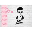 Bad Bunny SVG inspired SVG + PNG + EPS + jpg + pdf