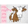 Cow SVG Not my pasture svg Heifer inspired SVG + PNG + EPS + jpg + pdf