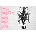 Night Elf svg World of Warcraft SVG inspired SVG + PNG + EPS + jpg + pdf