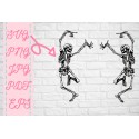 Dancing skeletons SVG Skeleton SVG Halloween SVG Spooky SVG scary SVG inspired SVG + PNG + EPS + jpg + pdf