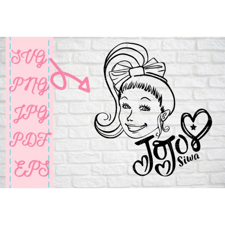 Jo Jo Siwa SVG JoJo Siwa SVG inspired SVG + PNG + EPS + jpg + pdf